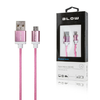 Micro USB kabel BLOW 1m Premium roza