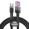 Kabel Baseus cafule HW Quick Charging Type-C 40W 1m sivo crni