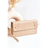PL3 Large Leather Wallet On Zipper Beige Loreaine