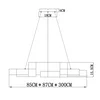 VESTA 569 LUSTER 108W 3000K CRNA/BELA