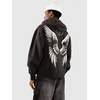 Ninth Hall Silverscreen Spirit Boxy Zip moški pulover s kapuco black