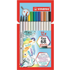 Stabilo FLOM.PEN 568/12 BRUSH 1/12 Emb.karton