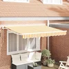 Okvir tende Žuta i bijela 250 x 200 cm Poliester s PU premazom