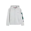 TOMMY HILFIGER Jopa na zadrgo svetlo siva/temno zelena
