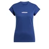 ADIDAS SPORTSWEAR Funkcionalna majica Essentials Linear temno modra/bela
