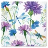 Serviete za decoupage Flower with Dragonfly - 1 kos