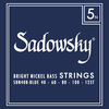 Sadowsky Blue Label Bass String Set Taperwound - 5 String Nickel 40-125