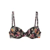BUFFALO Bikini zgornji del bež / temno zelena / oranžna / črna