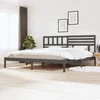 Okvir za krevet od masivne borovine sivi 200 x 200 cm