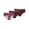 Womens Puma Womens Hipster Underwears (3-Pack), Red, Size M, Clothing