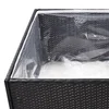 Vrtna sadilica crna 80 x 80 x 40 cm od poliratana