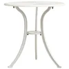 3-dijelni bistro set od lijevanog aluminija bijeli