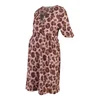 LOVE2WAIT Obleka rjava / temno rjava / magenta / staro roza