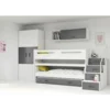 Drveni Dečiji Krevet Na Sprat Max 1 S Tri Kreveta 200x80 - Grafit