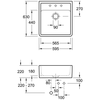 VILLEROY & BOCH korito modul 632062KT