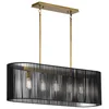 Quintiesse QN-LINARA-ISLE-BK - Luster na štapu LINARA 5xE27/60W/230V crna/zlatna