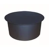 Dimni pokrovček 125 mm t.1,5 mm ČERNO