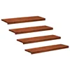 vidaXL Stopnice 4 kos 100 x 25 x 2 cm Rjava Trda bukovina