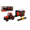 Teddies Traktor Zetor z dvigalom z nakladalno roko iz plastike 36 cm na vztrajniku na palici. s svetom. z zvokom. v škatli.