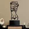Wallity Zidna dekoracija Undressing Woman, 33x70cm, Crna