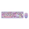 MOFII Retro SMK-666395AGPR US BeĹľiÄŤna tastatura i miš - LjubiÄŤasta