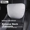 Bimll Set jastuka za vrat i leđa za auto sedište, Prljavo beli