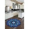 Conceptum Hypnose Tepih Hmnt960, Okrugli, 110 cm, Plavi