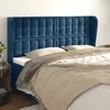 Vidaxl vidaXL Vzglavje s krilci temno modro 163x23x118/128 cm žamet