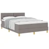 vidaXL vidaXL Vzmetnica z osnovo Taupe 140x200 cm Tkanina, (22083312)