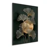 Tiskana slika z okvirjem 60x80 cm Gold Ginkgo – Styler