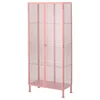 IKEA PS 2026 Vitrina, svetloroze, 73x36x160 cm