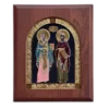 Ikona u drvetu Sveti Kirilo i Metodije, Pravougaona, 170x205x22mm