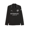 Mens Puma Manchester City 25/26 Authentic Long Sleeve Away Jersey, Black, Size M, Sport