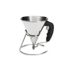 KWIK mini-funnel, with stand 0.8 L, black - de Buyer brand