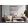 Atelier del Sofa Ugaona garnitura Pavia, 335x335x75 cm, Krem-braon
