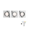 Philips - komplet 3x LED RGBW prigušiva ugradno stropno svetlo DONEGAL 1xGU10/4,8W/230V+DO