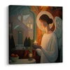 Slika angel s svečo - 20x20