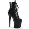 Pleaser Flamingo-1020 Blk Pat/Blk 42