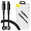 BASEUS Kabel Tungsten Gold USB-C na Lightning, 20W, 5A, PD, 1m (črn)