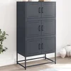 Komoda antracit 68,5 x 38,5 x 123,5 cm čelična