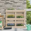 Kutije za cvijeće za Euro palete 24 pcs Siva 36 x 13,5 x 9,5 cm