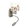 Brilagi - LED Flex. lampa BOBO 1xE27/25W/230V + LED/3W mat hrom/bela/životinjice