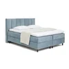 Modra boxspring postelja s prostorom za shranjevanje 160x200 cm Elva Bold Line – Bonami Selection
