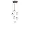 LUSTER DEVON E27 6X40W SMEĐI METAL