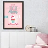 Wallity Uramljena slika Cupcake Bakery, 55x75 cm