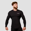 GymBeam Kompresivna majica dugih rukava Mid black