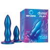 Durex Deep & Deeper - komplet analnih vibratorjev - 2 kosa (modra)