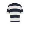 WE Fashion Majica temno modra/bela