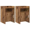 Noćni ormarići 2 pcs Staro drvo 40 x 36 x 60 cm