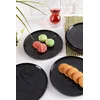 Hermia Set dezertnih tanjira, 6 komada, Antracit